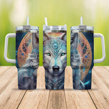 Wolf Native Moon Hanlde Tumbler 40oz