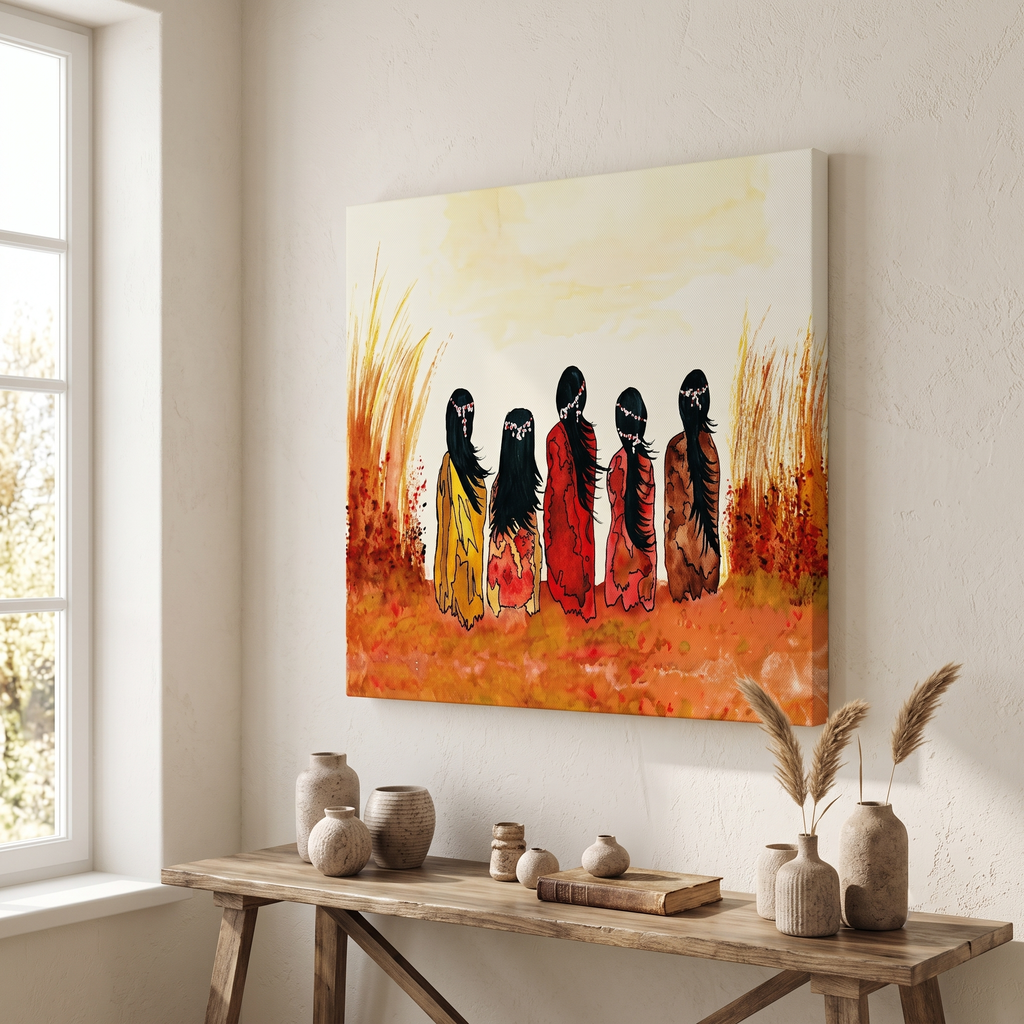 Woman Spirit Native American Canvas Wall GB-NAT00224