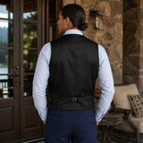 Bison Skull Native American Suit Vest Jacket Print One Side Front DS260724M12