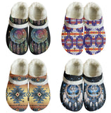 Powwow StoreCCS0002 Native American Classic Clogs with Fleece Shoes