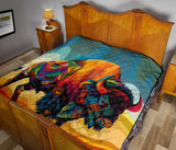 QLT-0016 Bison Pattern Native American Premium Quilt