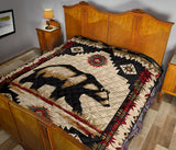 GB-NAT00900 Bear Pattern Native American Premium Quilt