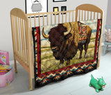 GB-NAT00901 Bison Pattern Native American Premium Quilt