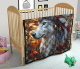 QLT-0017 Wolf Pattern Native American Premium Quilt