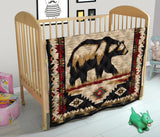 GB-NAT00900 Bear Pattern Native American Premium Quilt