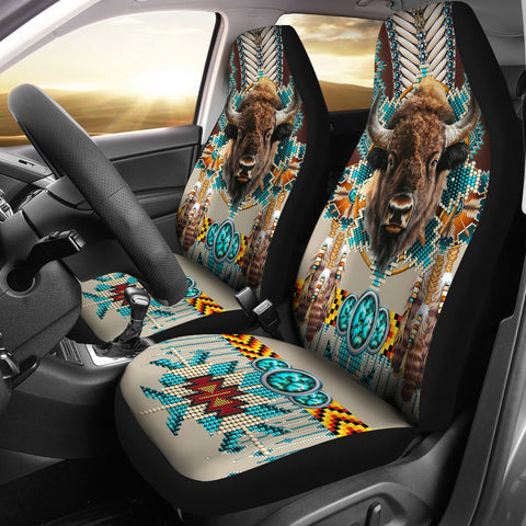 CSA-00224 Bison Pattern Native American Car Seat Cover