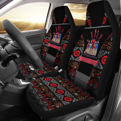 CSA-00233 Girl Pattern Native American Car Seat Cover