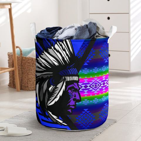 Powwow StoreLB00159 Pattern Native Laundry Basket