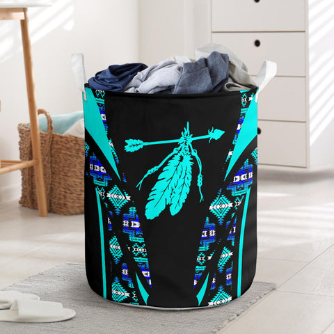 Powwow StoreLB00207 Pattern Native Laundry Basket