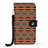 GB-HW00096 Pattern Brown Native Wallet Phone Case