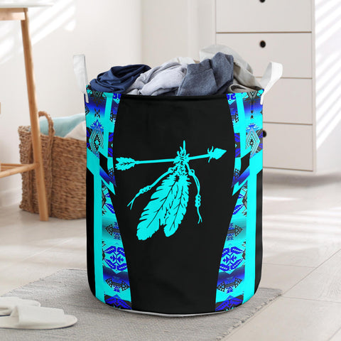 Powwow StoreLB00295 Pattern Native Laundry Basket