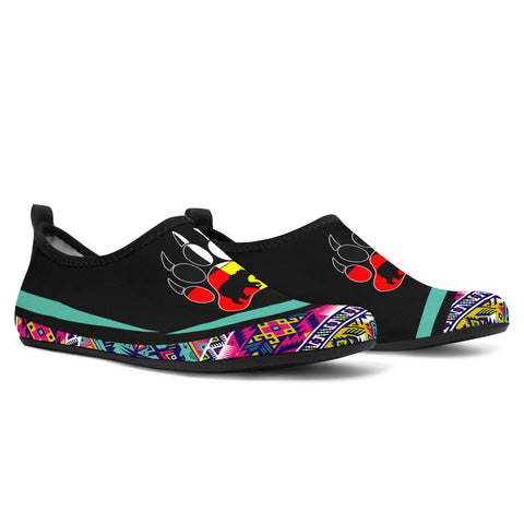 Powwow StoreAQS0022 Tribe Design Native American Aqua Shoes