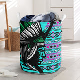 Powwow StoreLB00154 Pattern Native Laundry Basket