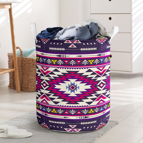 Powwow StoreLB00257 Pattern Native Laundry Basket