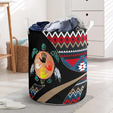 LB00341 Pattern Native American Laundry Basket