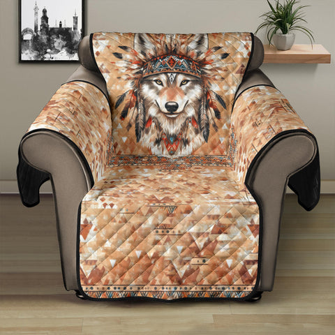 CSF-0074 Wolf Native American 28" Recliner Sofa Protector