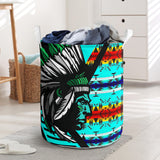 Powwow StoreLB00145 Pattern Native Laundry Basket