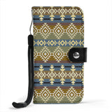 GB-NAT00750 Pattern Yellow Native American Wallet Phone Case