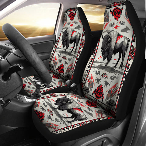 CSA-00243 Bison Pattern Native American Car Seat Cover