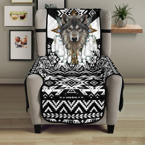 CSF-0062 Wolf Native American 23" Chair Sofa Protector