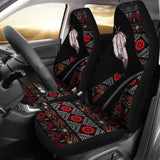 CSA-00190 Feather Native American Car Seat Cover