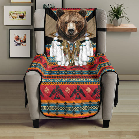 CSF-0066 Bear Native American 23" Chair Sofa Protector