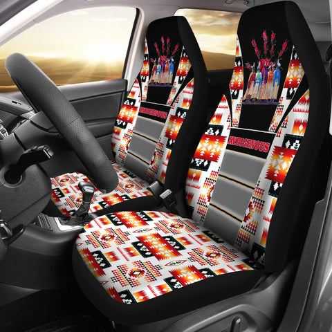 CSA-00242 Girl Pattern Native American Car Seat Cover