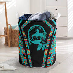 Powwow StoreLB0064 Pattern Native Laundry Basket