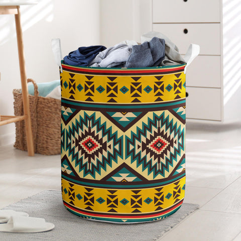 Powwow StoreLB00270 Pattern Native Laundry Basket