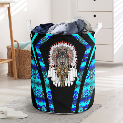 Powwow StoreLB0080 Pattern Native Laundry Basket