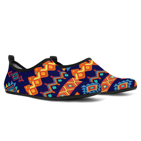 GB-HS00015 Tribe Design Native American Aqua Shoes