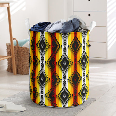 Powwow StoreLB00280 Pattern Native Laundry Basket