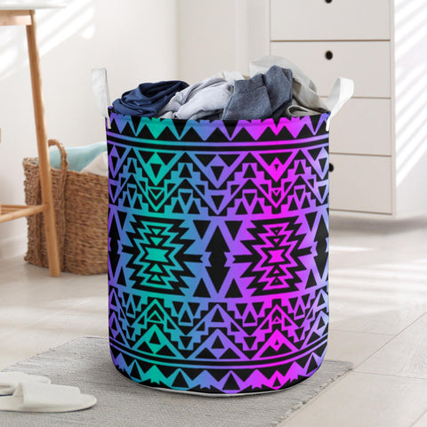 Powwow StoreLB00279 Pattern Native Laundry Basket