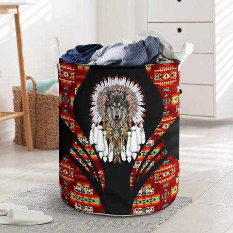 Powwow StoreLB0045 Pattern Native Laundry Basket