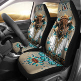 CSA-00225 Bison Pattern Native American Car Seat Cover