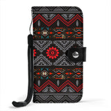 GB-HW0011306 Tribe Pattern Native Wallet Phone Case