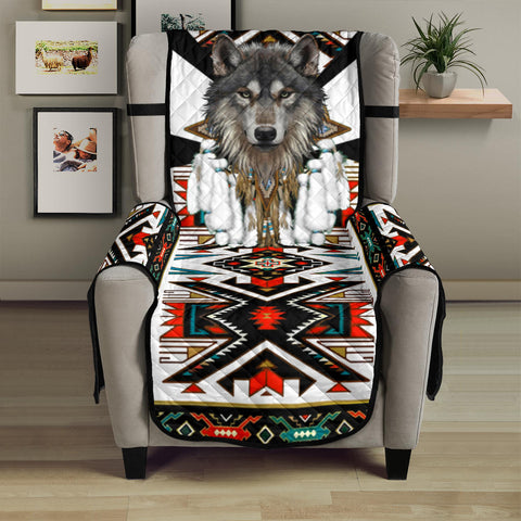 CSF-0070 Wolf Native American 23" Chair Sofa Protector