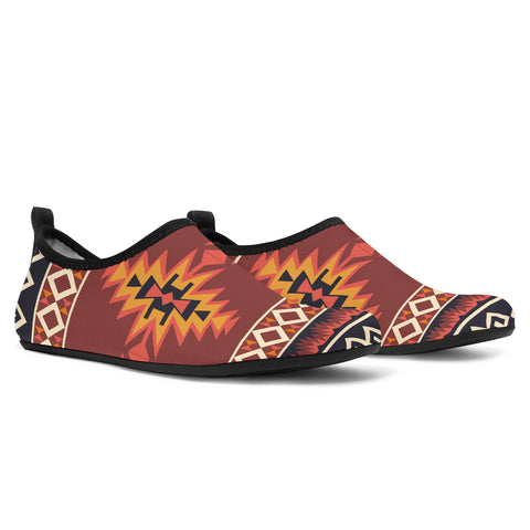 GB-HS00025 Tribe Design Native American Aqua Shoes