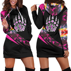 Powwow StoreWHD0009 Southwest Symbol Native American Hoodie Dress