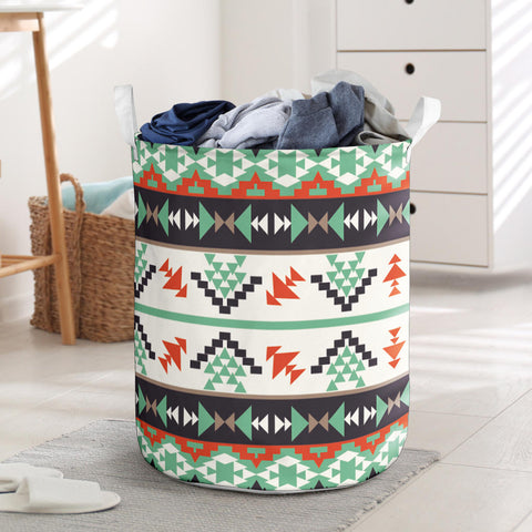 Powwow StoreLB00176 Pattern Native Laundry Basket