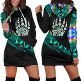 Powwow StoreWHD0005 Southwest Symbol Native American Hoodie Dress