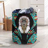 Powwow StoreLB0015 Pattern Native Laundry Basket