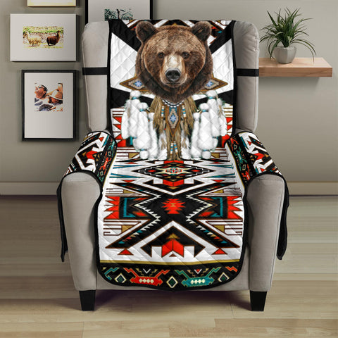 CSF-0072 Bear Native American  23" Chair Sofa Protector