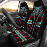 CSA-00215 Cow Skull Pattern Native American Car Seat Cover