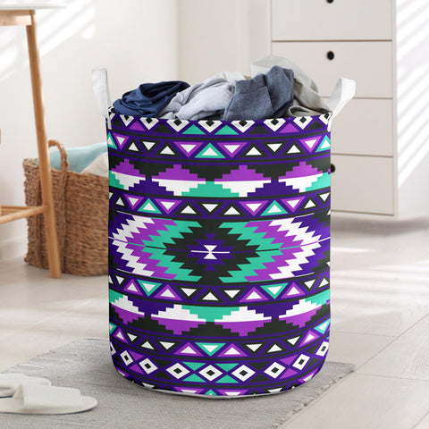 Powwow StoreLB00167 Pattern Native Laundry Basket