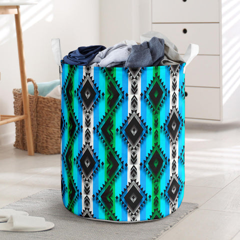 Powwow StoreLB00281 Pattern Native Laundry Basket