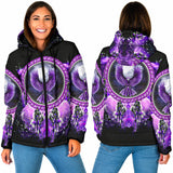 GB-NAT00908 Thunderbird Native Women's Padded Hooded Jacket