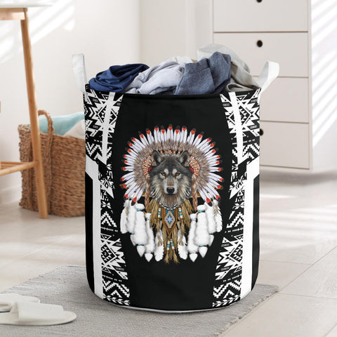 Powwow StoreLB00292 Pattern Native Laundry Basket