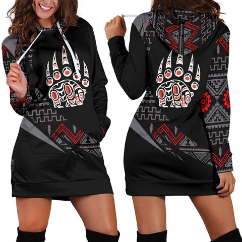 WHD0018 Southwest Symbol Native American Hoodie Dress