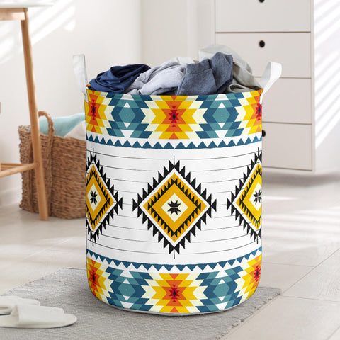 Powwow StoreLB00269 Pattern Native Laundry Basket